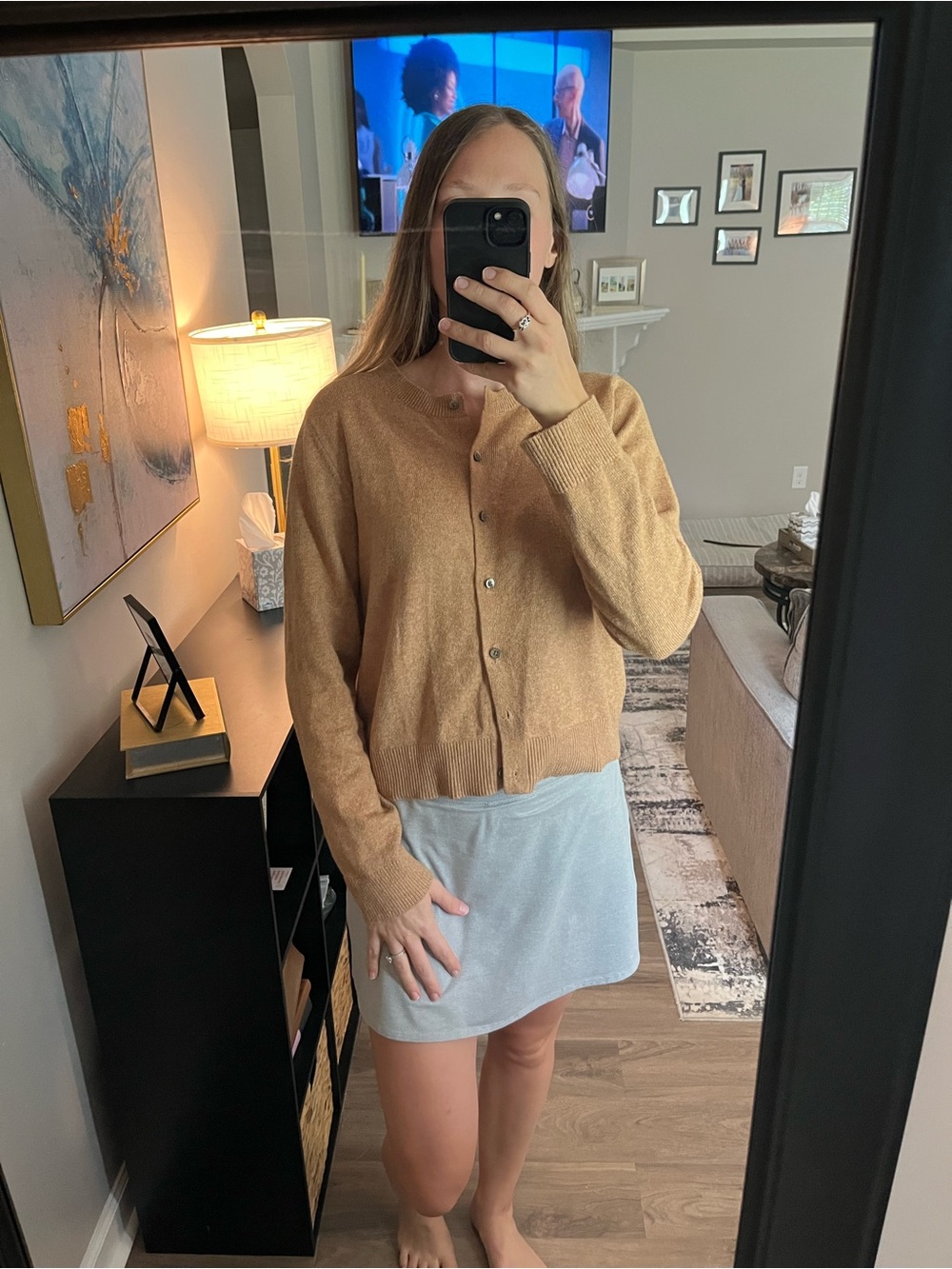 Old Navy Tan/Camel Crewneck Sweater
